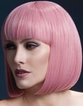 Elise Delux Wig - Kan Styles! - Pastell Rosa Buet Bob Frisyre