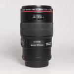 Canon Used EF 100mm f/2.8L IS USM Autofocus Macro Lens