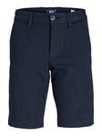 JACK&JONES JUNIOR Boy's Jpstcooper Noos Jnr Jjchino Shorts Chino, Blazer Navy, 12 Years