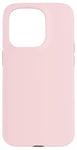 Coque pour iPhone 15 Pro Couleur rose pâle simple