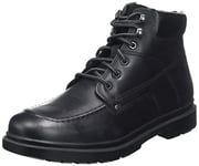 Geox Homme U Andalo D Bottines, Black, 42 EU