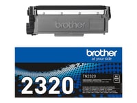 Brother Tn2320 - Svart - Original - Tonerkassett - För Brother Dcp-L2500, L2520, L2560, Hl-L2300, L2340, L2360, L2365, Mfc-L2700, L2720, L2740