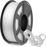 Filament TPU pour imprimante 3D 1.75mm, Filament TPU 95A haute vitesse, 1KG Filament 3D flexible pour une impression rapide, précision dimensionnelle +/- 0.03mm. (TPU Transparente)