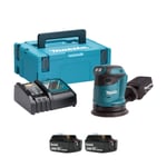 Makita DBO180RTJ-2 18v LXT 125mm Random Orbital Sander (2x5Ah)