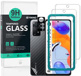 Ibywind Screen Protector For Redmi Note 11 Pro 5G/4G Global 6.67"[2 Pack],9H Hardness Tempered Glass,With 1Pc Camera Lens Protector,Easy to Install