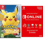 Pokémon : Let's Go, Pikachu [Nintendo Switch] + Switch Online 3 Mois [Download Code]