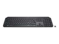 Logitech MX Keys - Clavier - rétroéclairé - Bluetooth, 2.4 GHz - QWERTY - Suisse - graphite