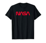 Cracked Red NASA Worm Logo NASA T-Shirt