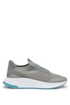 BOSS Mens TTNM EVO Slon TTNM EVO Trainers with Ribbed Sole Size Dark Grey