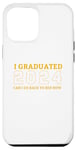 Coque pour iPhone 15 Pro Max J'ai obtenu mon diplôme, puis-je retourner au lit maintenant, cool Graduation 2024