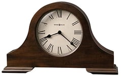 Howard Miller Horloge de cheminée Humphrey 635-143 — Fini Hampton Cherry Vieilli, décoration d'intérieur Rustique, Design Vintage Vieilli, Accents Noirs, Mouvement à Quartz