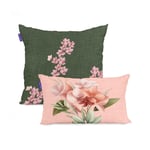 Set med kuddfodral HappyFriday Summer floral Multicolour 2 stycken