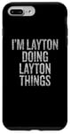 Coque pour iPhone 7 Plus/8 Plus Je suis Layton qui fait Layton Things Funny Vintage