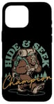 Coque pour iPhone 16 Pro Max Bigfoot Hide and Seek Champion Sasquatch Yeti Funny Bigfoot