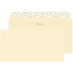 Premium Business Envelopes Plain DL 220 (W) x 110 (H) mm Adhesive Strip Cream 120 gsm Pack of 500