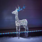 Christmas Stag Decorations Iridescent 80 LED Reindeer Outdoor Decoration Light