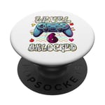 Gameur vidéo débloqué niveau 6 6ème anniversaire pour garçons PopSockets PopGrip Adhésif