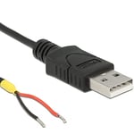 DeLOCK 85664 Câble USB 2.0 Type A vers 2 x câble Ouvert 1,5 m Raspberry Pi