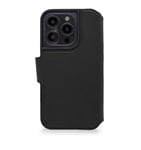 Étui Folio pour iPhone 14 Plus en Cuir avec Porte-cartes Intégré Decoded Noir