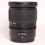 Nikon Used Z 24-70mm f/4 S mount lens