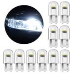 10 st W5W LED T10 Bilnummerplåt Lampa Kil Lampa Med Nummerplåt Steg Kupol Ljus Vit