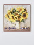 John Lewis 'Still Life Sunflower' Framed Canvas Print, 81.9 x 81.9cm, Multi