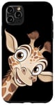 Coque pour iPhone 11 Pro Max Girafe Mignonne tête de Girafe Animal Afrique Zoo