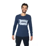 Snap Technical Merino LS - T-shirt en laine mérinos Night M