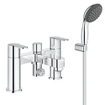 GROHE Mélangeur pour baignoire avec douchette à main et support, chromé, 25177000 (Import Allemagne)