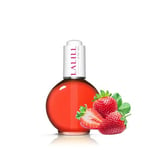 LALILL Nail Cuticle Oil 75ml - Huile de soin des ongles à la fraise - Huile de soin des cuticules - SPA Manucure Mains Nail Design - Vegan - Avec Pipette