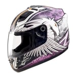 Casques de Moto, Casques de vélo, Casque féminin Hiver Pleine Couverture de la Moto de la Moto de la Moto de la Moto de la Moto de la Moto de la Moto complète de la purple2-XL