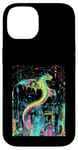 Coque pour iPhone 14 Cyberpunk Dragon Design Fantasy Art et Sci-Fi Fans Unique