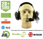 EAR PROTECTION HEADSET WITH BOOM MIC FITS BAOFENG TWO WAY RADIO