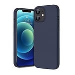 Coque Riff Thin & Soft en silicone avec intérieur en fibre douce pour Apple iPhone 13 Pro Bleu foncé - Neuf