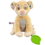 Rainbow Designs Disney Lion King Soft Toy - Simba Plush Sensory Activity Toy with Teether, Crinkle Ears & Textured Tummy - Ideal for Soothing Gums, Engaging Senses & Playtime for Kids