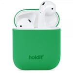 holdit AirPods 1/2 Skal Silikon Grass Green