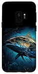 Coque pour Galaxy S9 Portrait de thon rouge pêche en haute mer pêcheur pêcheur, art