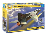 1:72 ZVEZDA Mig-23 Mf ”Flogger” Soviet Interceptor Kit ZS7225 Model