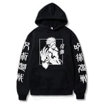 Unisex Jujutsu Kaisen Anime Pullover Hoodie Lös Långärmad Sweatshirt Toppar L