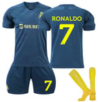 2023-2024 Al-Nassr FC Barnfotbollsdräkter nr 7 Ronaldo 28 28