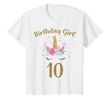 Youth 10th Birthday Girl Unicorn Shirt 10th Birthday Outfit T-Shirt