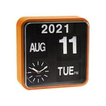 Karlsson KA5364OR Horloge Mini Flip Orange Cadran Noir 24,5 x 24,5 x 10 cm