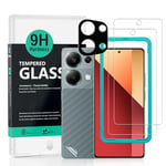 Ibywind 2 Pack Screen Protector For Xiaomi Redmi Note 13 Pro 4G 6.67",9H Hardness Tempered Glass,With 1Pc Camera Lens Protector,Easy to Install