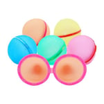 Lot de 6 bombes à eau à fermeture automatique réutilisables, remplissage rapide en une seconde, jouet aquatique, jouet de piscine, jouet de plage, multicolore mélangé pour enfants été