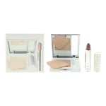 Clinique 2 Piece Gift Set: Superpowder Double Face Powder 02 Matte Beige - Long Last Lipstick 12 Blushing Nude