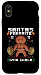 iPhone X/XS Santas Favorite Gym Coach Gingerbread Man Workout Christmas Case