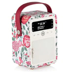 VQ Monty Cath Kidston DAB+/FM Radio & Alarm- Strawberry Garden- 1 Year Warranty.