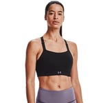 Women's Under Armour UA Rush High Support Pullover Sports Bra in Black