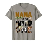 Nana of The Wild Zoo One Safari Jungle 1st Birthday Family T-Shirt