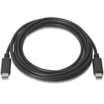 AISENS A107 – 0056 – USB 2.0 Cable (3 A, 1 m, for mobile phone and Tablet) Black